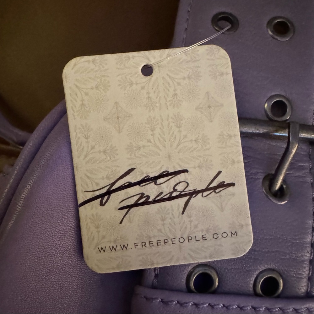 NWT Free People Say Yes Bag Lavender Leather Purse New $78 retail - Picture 2 of 7